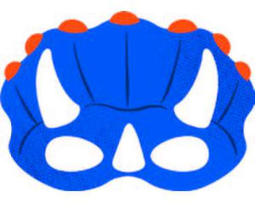 Dinosaur Party Masks - Click Image to Close